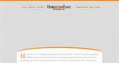 Desktop Screenshot of horizonseastbuildingco.com